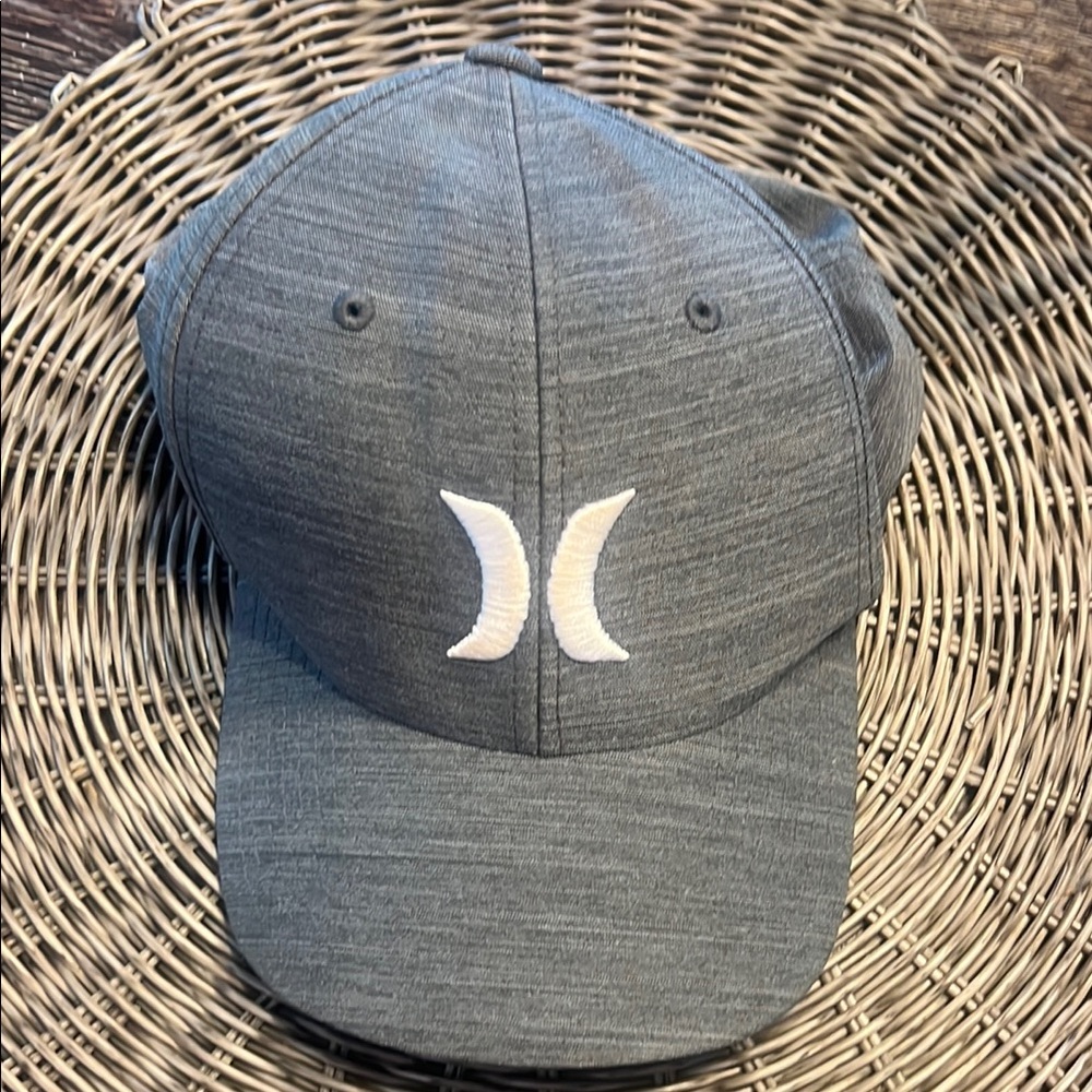 Hurley Charcoal Cap with White Logo